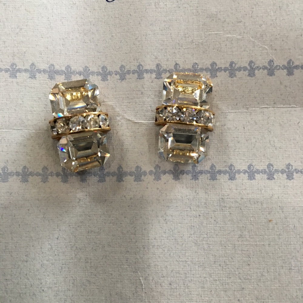 Crystal earrings, with Swarovski crystals. - Picture 5 of 8